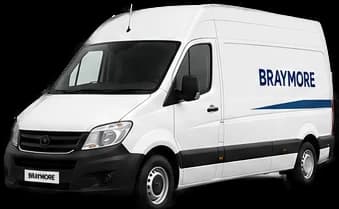 Braymore long-wheelbase van for long haulage, up to 3 UK pallets